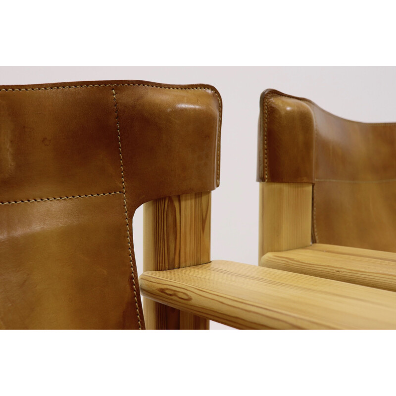 Set of 2 vintage armchairs "Safari" by Karin Mobring