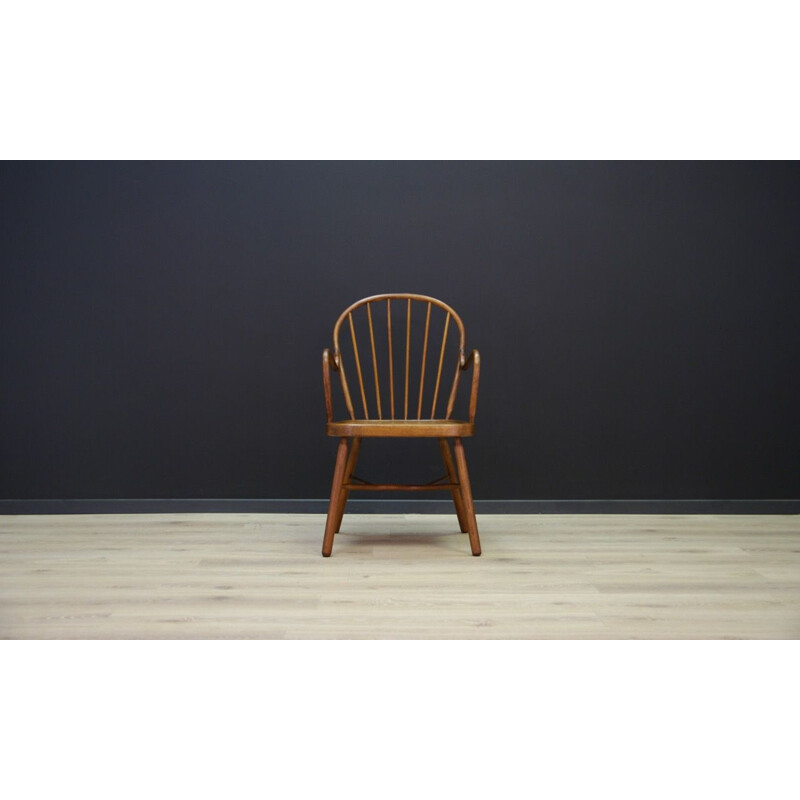 Vintage scandinavian Windsor chair in beechwood 1970