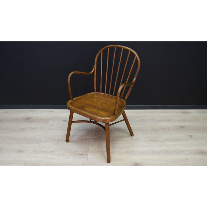 Vintage scandinavian Windsor chair in beechwood 1970