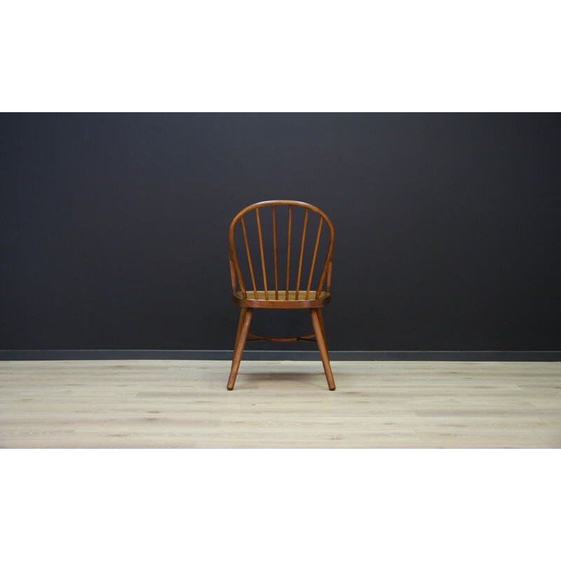 Vintage scandinavian Windsor chair in beechwood 1970