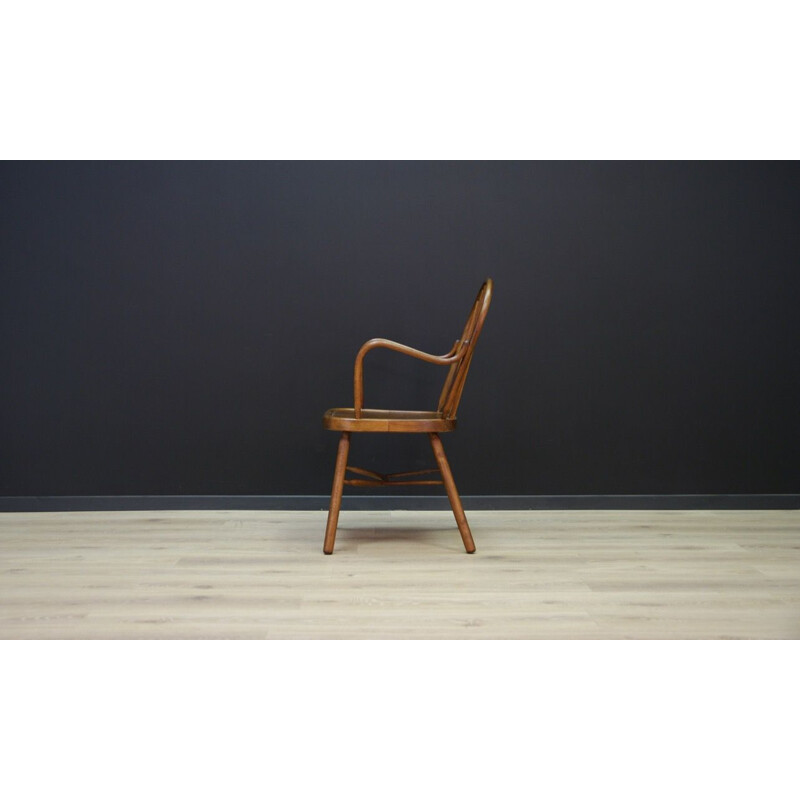 Vintage scandinavian Windsor chair in beechwood 1970