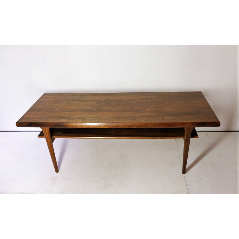 Vintage scandinavian coffee table in rosewood 1960