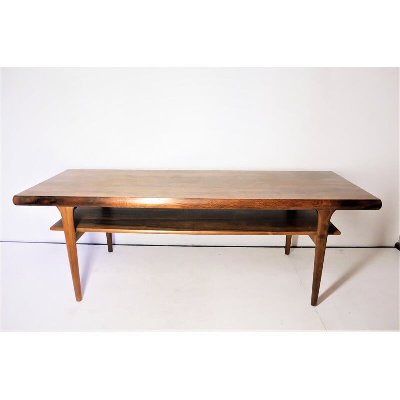 Vintage scandinavian coffee table in rosewood 1960