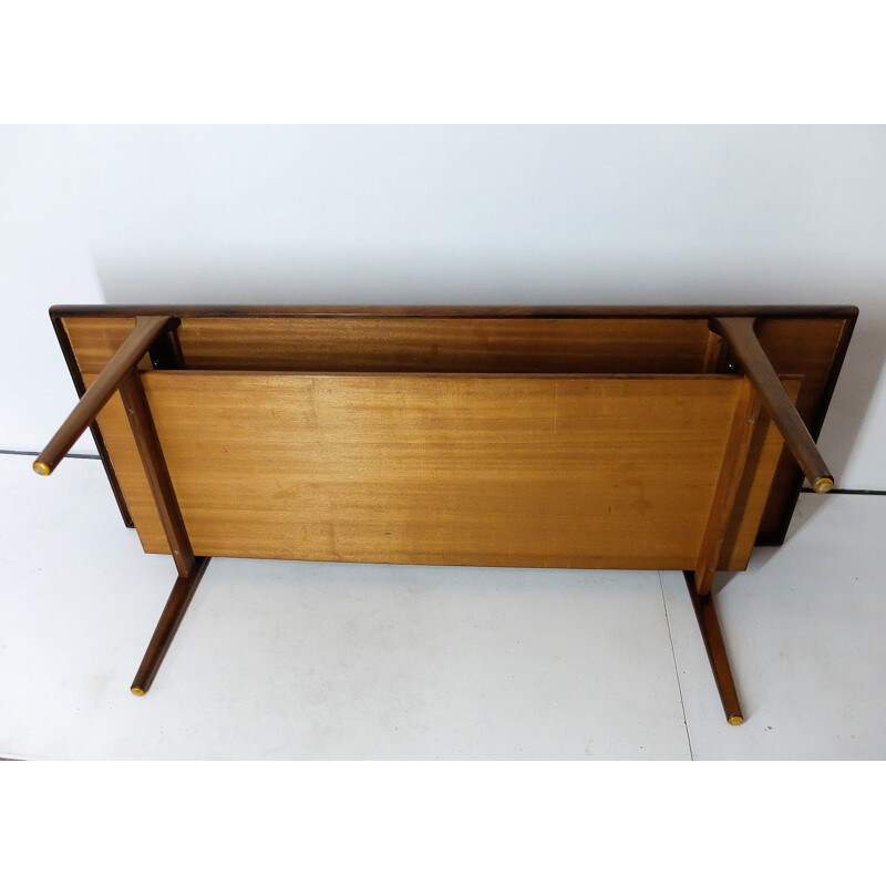 Vintage scandinavian coffee table in rosewood 1960