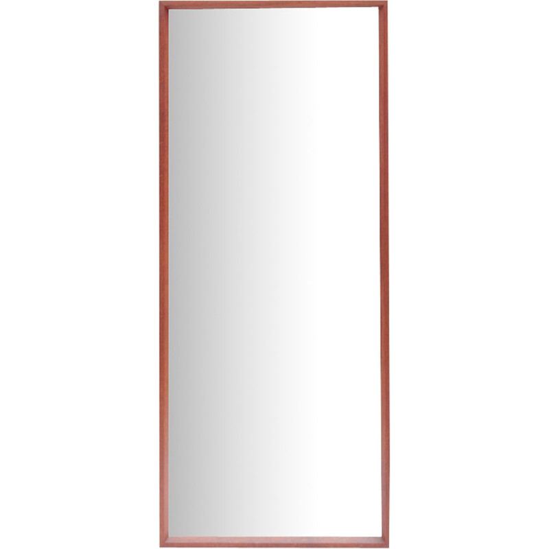 Espelho de parede de teca escandinava