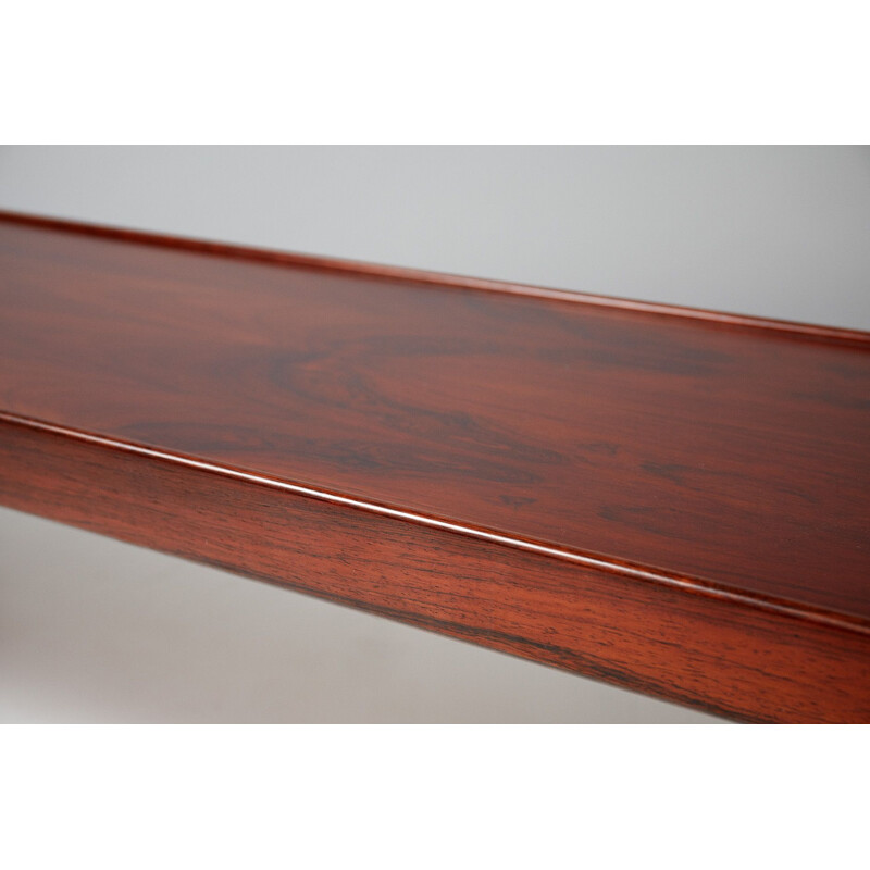 Vintage Norwegian bench in rosewood by Torbjorn Afdal for Bruksbo