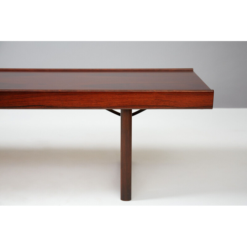 Vintage Norwegian bench in rosewood by Torbjorn Afdal for Bruksbo