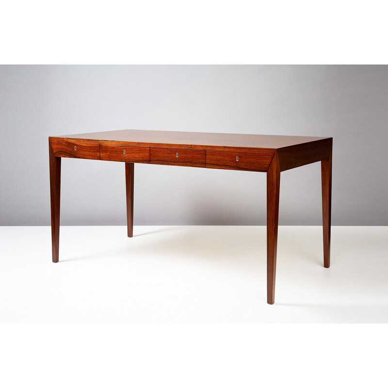 Vintage Danish desk in rosewood by Severin Hansen