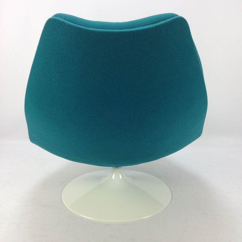 Vintage blue lounge chair F511 by Geoffrey Harcourt for Artifort