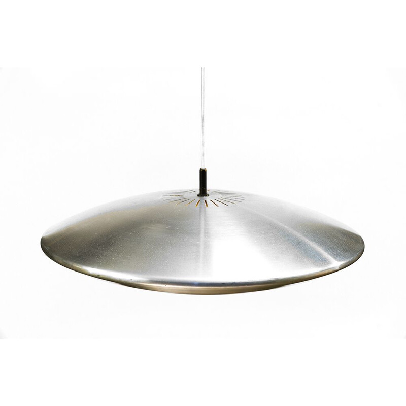 Vintage Scandinavian pendant lamp in aluminium
