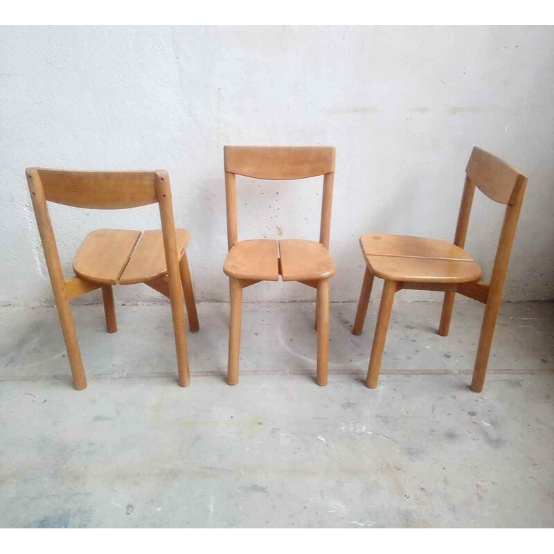 Set of 6 vintage chairs by Pierre Gautier Delaye