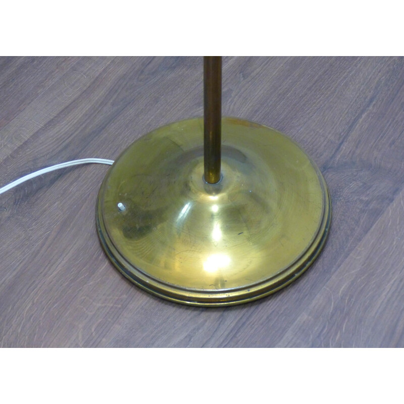 Vintage French floor lamp in brass