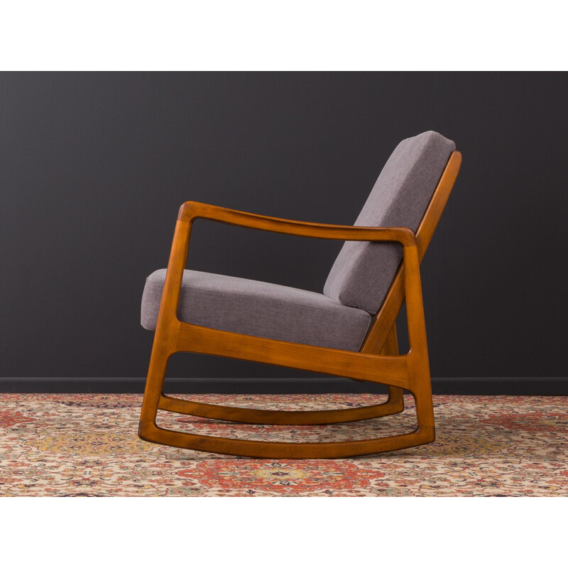 Fauteuil à bascule vintage FD 110 par Ole Wanscher pour France & Daverkosen