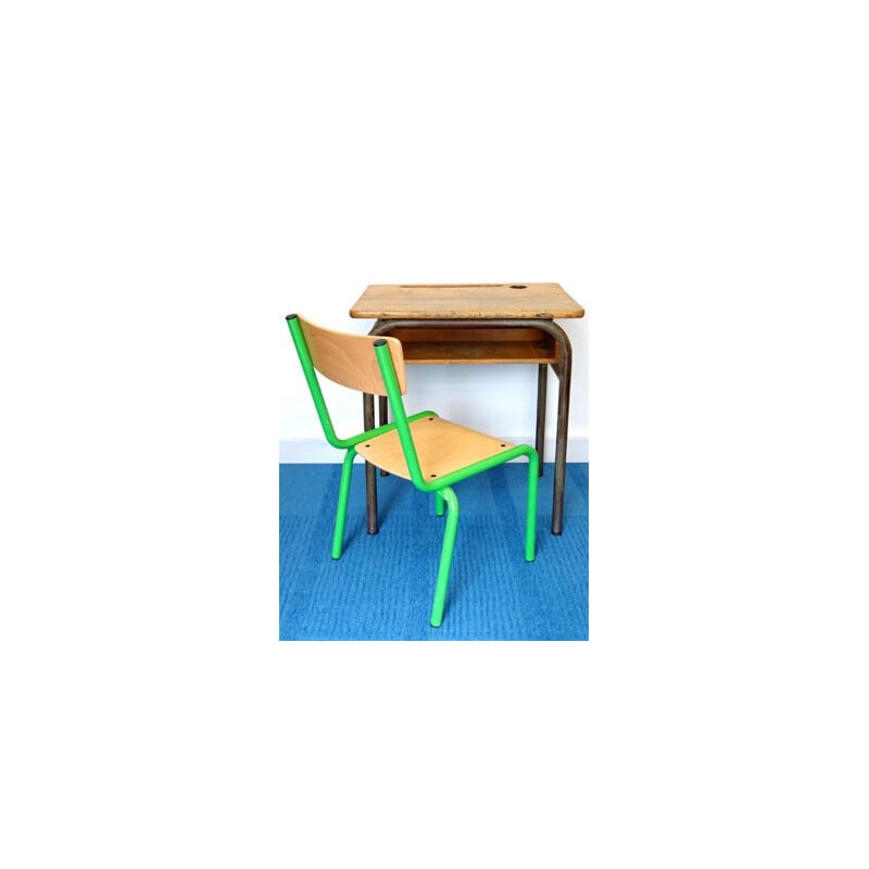School desk and chair - 1950s