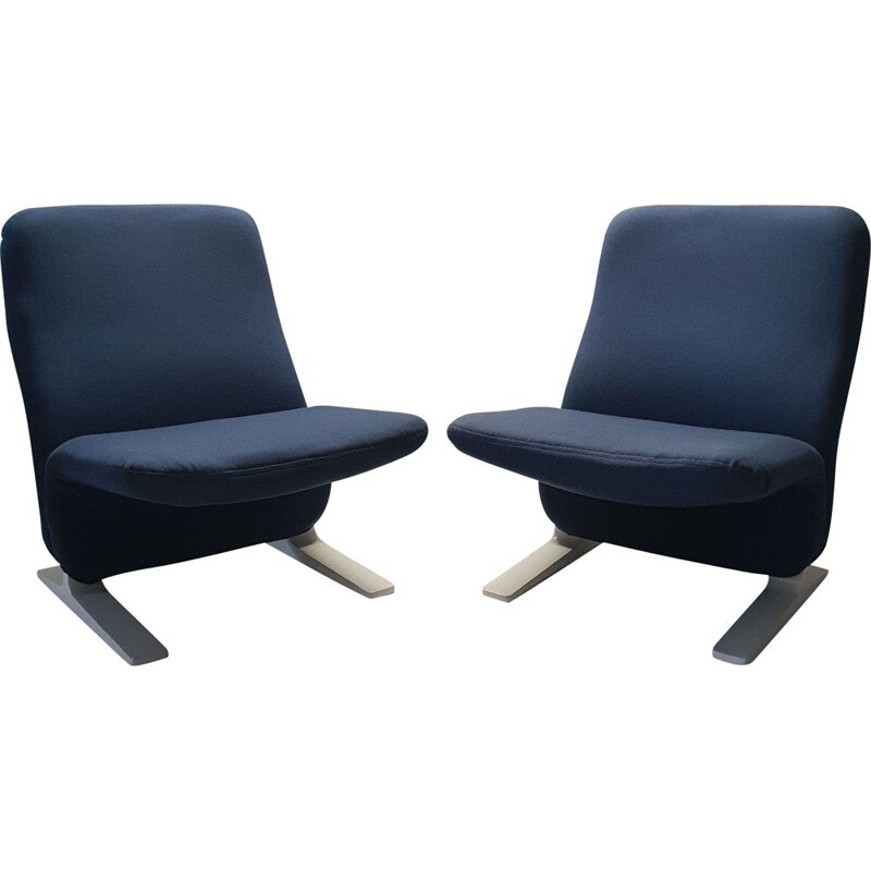 Set of 2 vintage armchairs "Concorde F780" by Pierre Paulin for Artifort