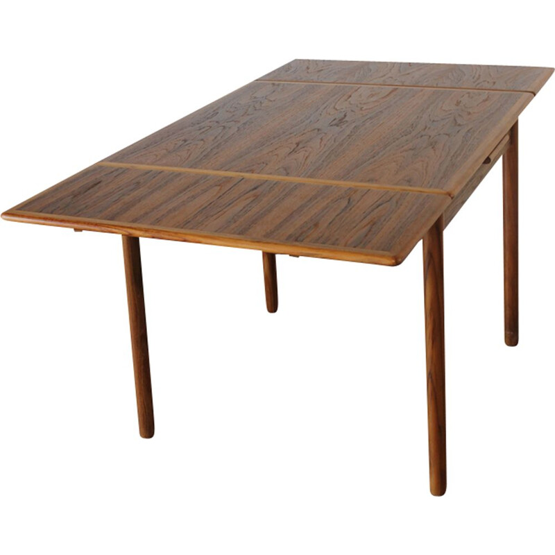 Vintage extensible dining table in teak by Orte Møbelfabrik