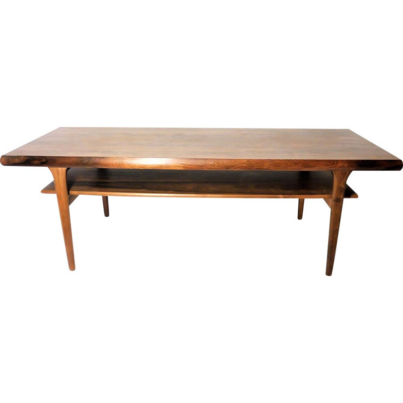 Vintage scandinavian coffee table in rosewood 1960