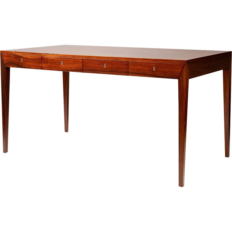 Vintage Danish desk in rosewood by Severin Hansen