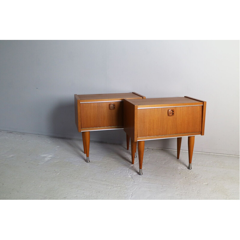 Pair of vintage french night stands from 1960