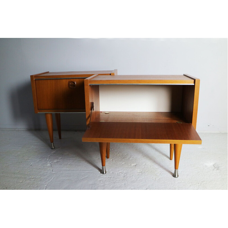 Pair of vintage french night stands from 1960