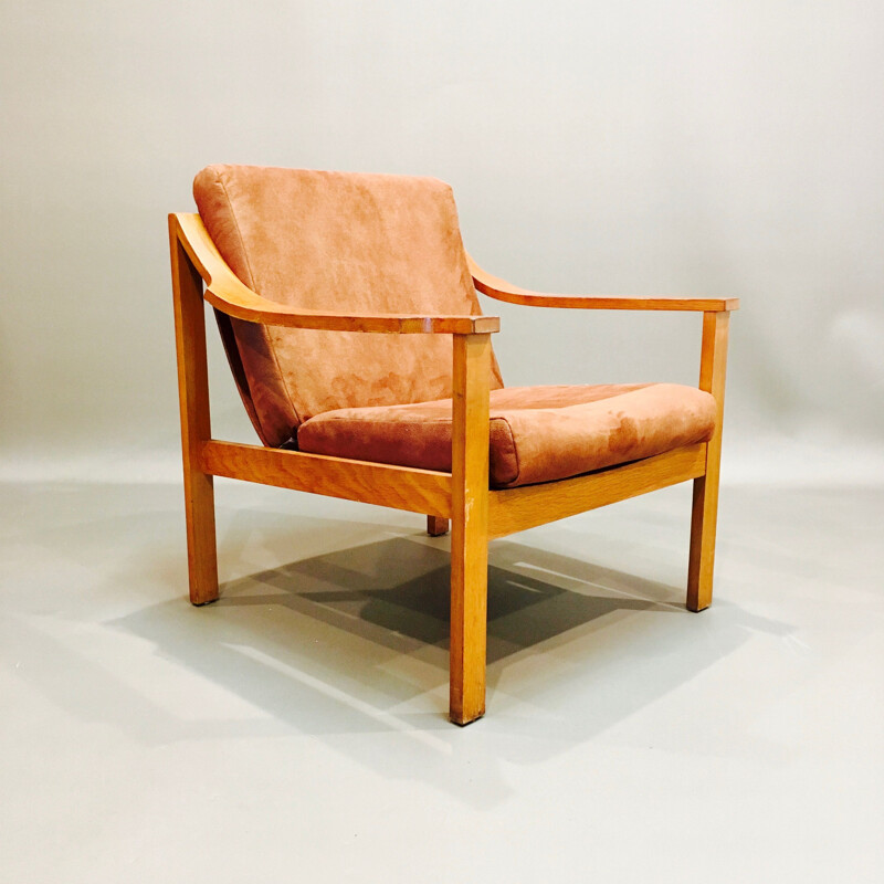 Vintage scandinavian teak armchair 1950