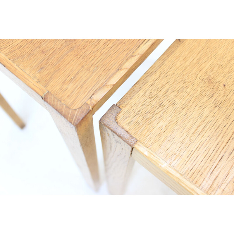 Set of 3 vintage nesting tables by Jindřich Halabala