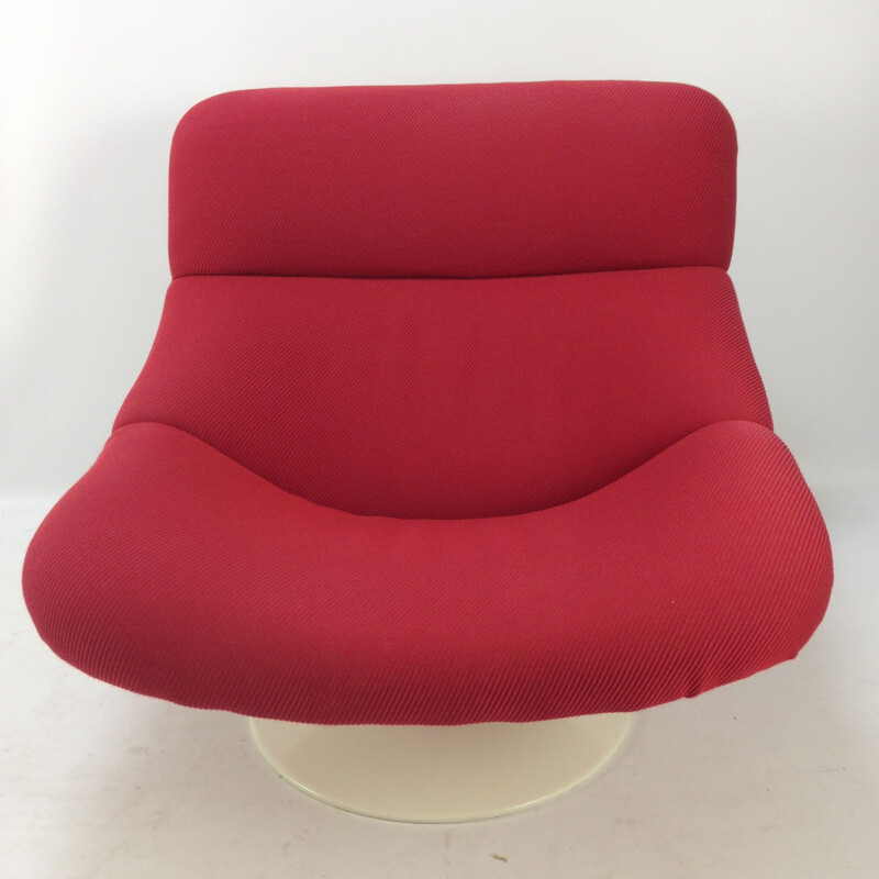 Fauteuil lounge F518 et ottoman vintage par Geoffrey Harcourt pour Artifort