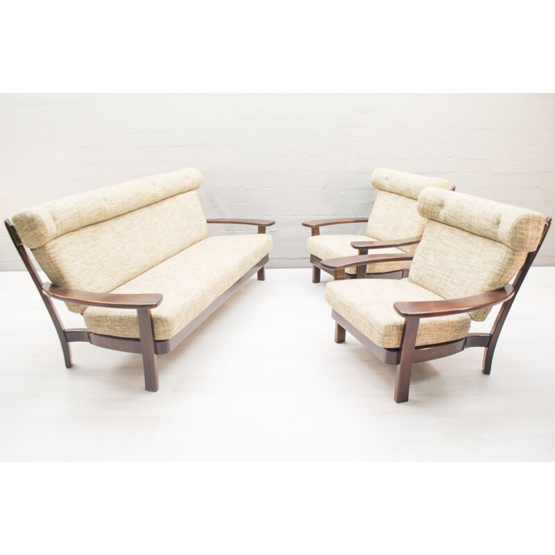 Vintage Brazilian living room set in wood