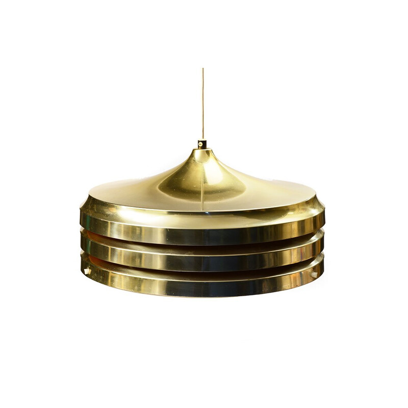 Vintage pendant light in aluminum by Carl Thore