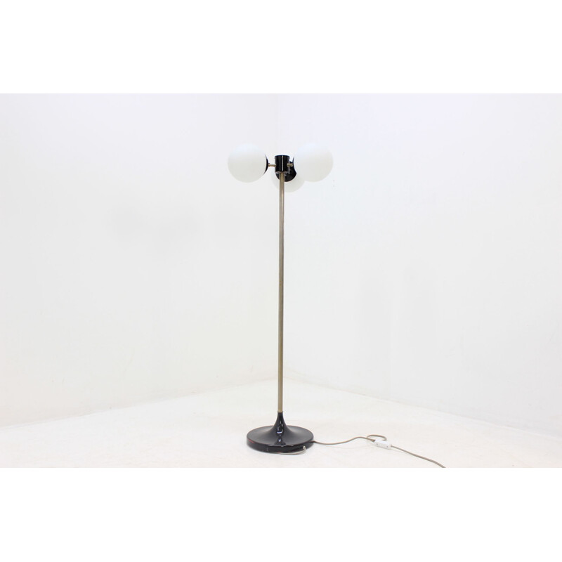 Vintage Sputnik floor lamp in glass