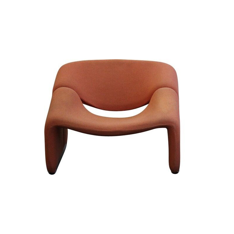 Vintage orange armchair "Groovy" by Pierre Paulin for Artifort