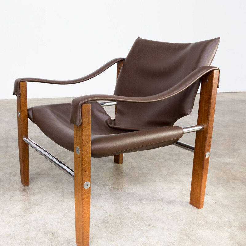 Suite de 2 fauteuils Safari par Maurice Burke