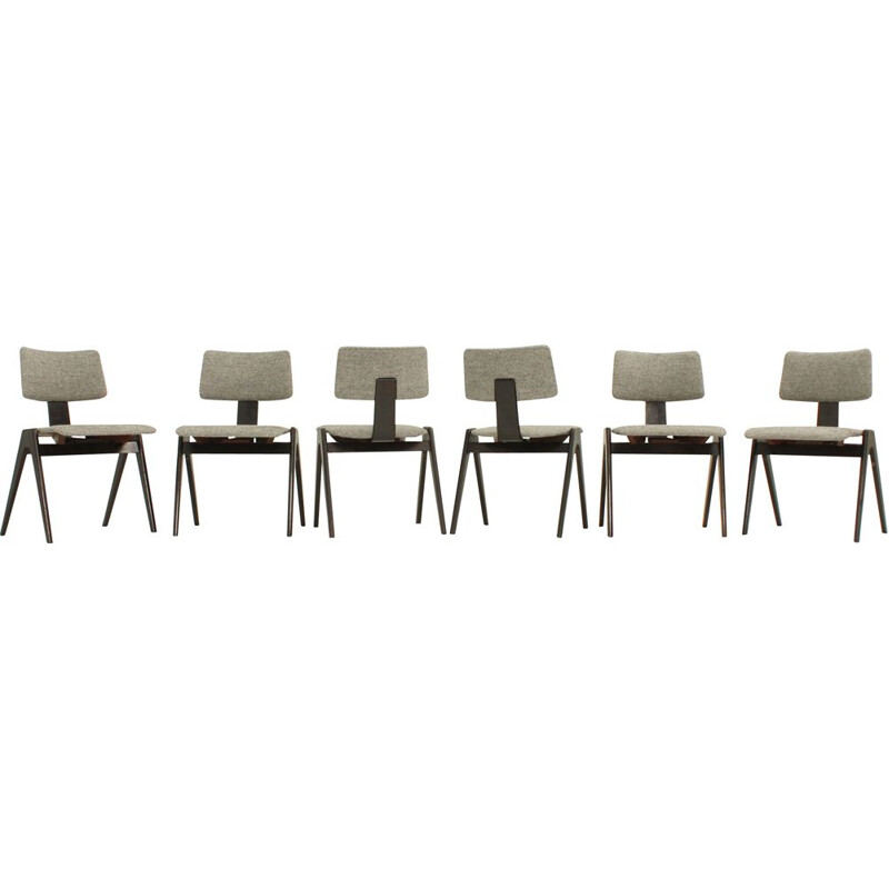 Set of 6 viintage Hillestak dining chairs by Robin and Lucienne Day