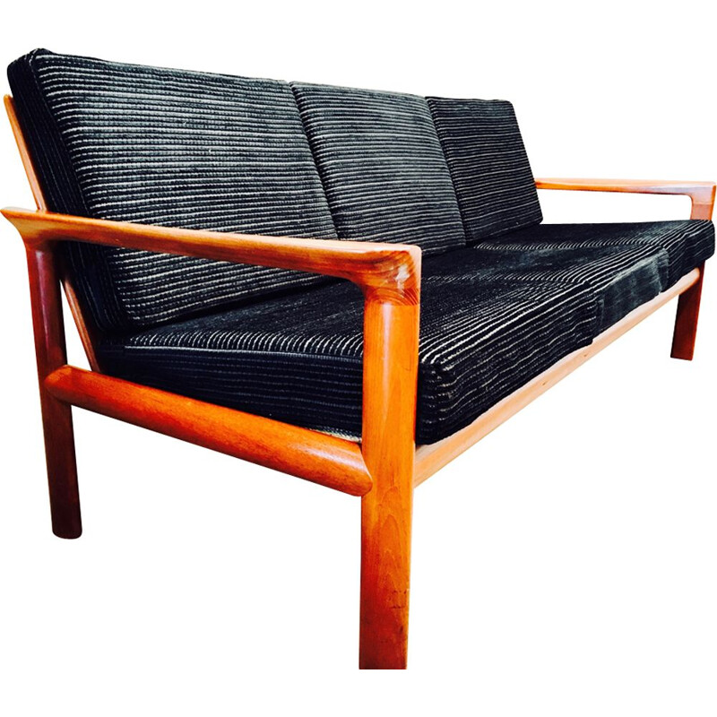 Vintage Scandinavian 3-seater sofa