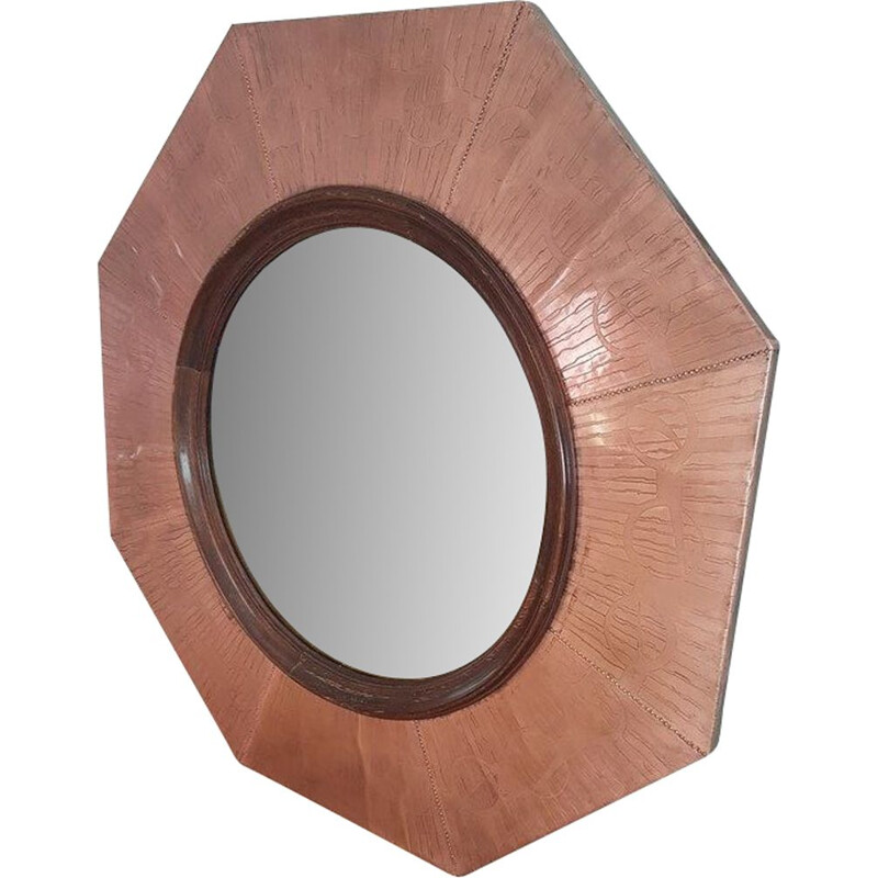 Vintage Italian mirror in copper