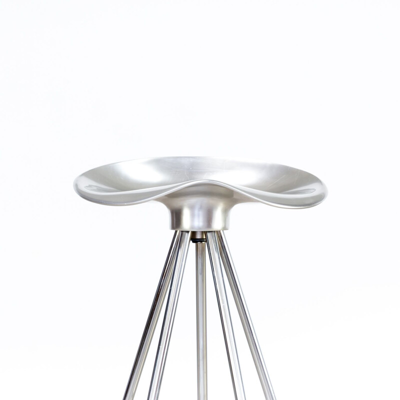 Tabouret vintage en aluminium par Pepe Cortes