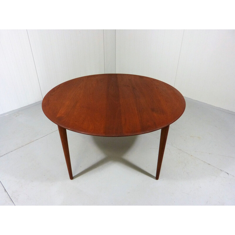 Vintage solid teak coffee table by Peter Hvidt & Orla Mølgaard-Nielsen