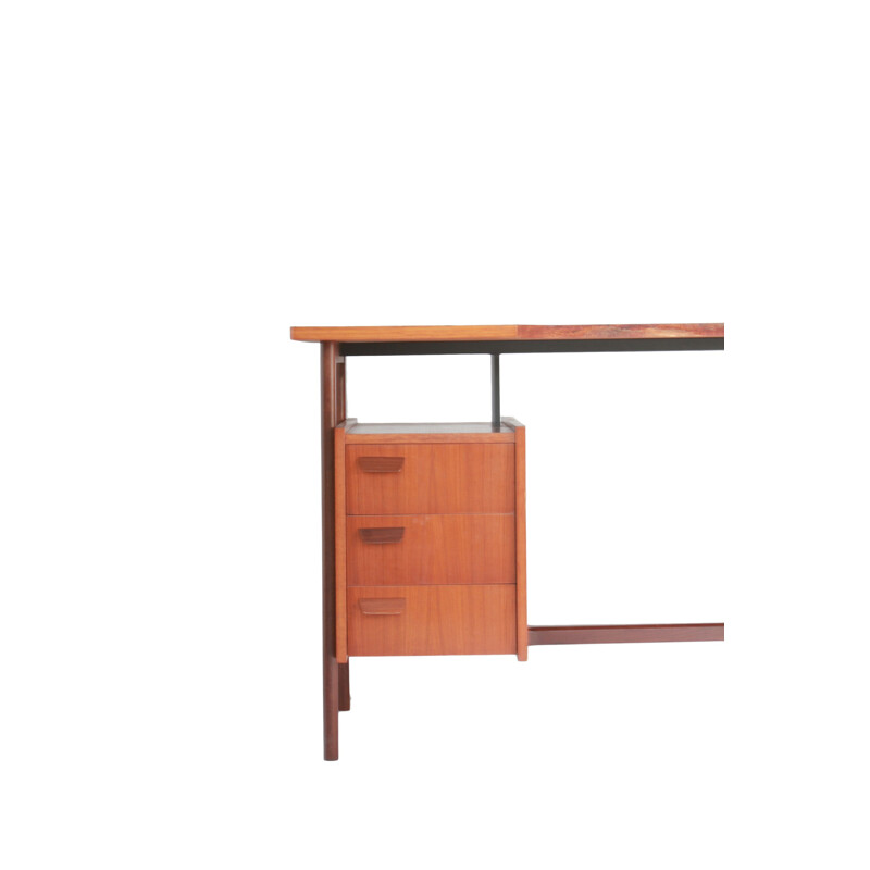 Vintage tripod desk in teak