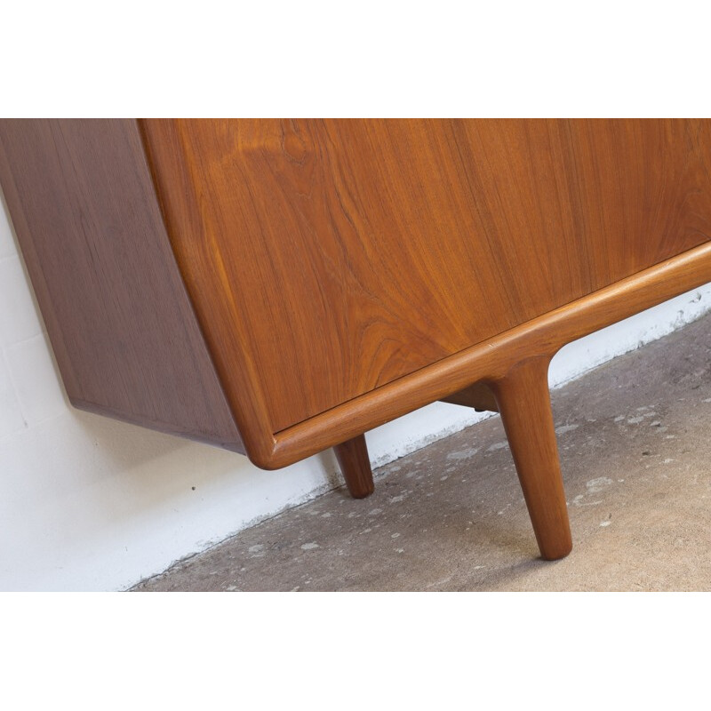 Large scandinavian sideboard in teak, HP HANSEN - 1960s