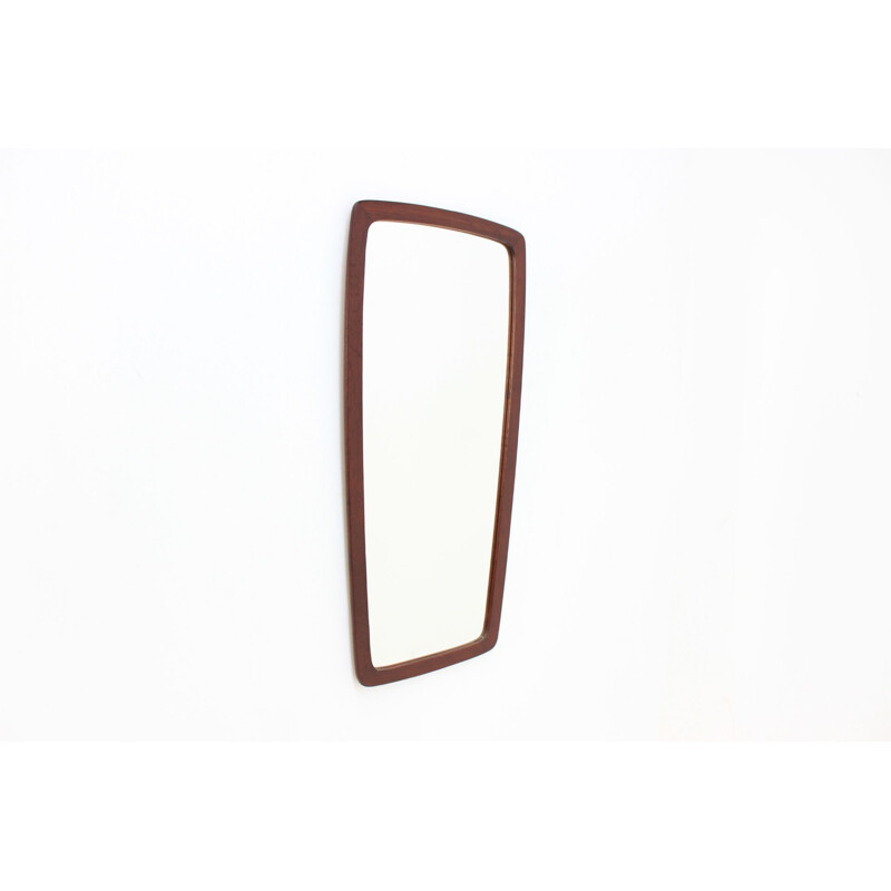 Miroir danois rectangulaire en teck