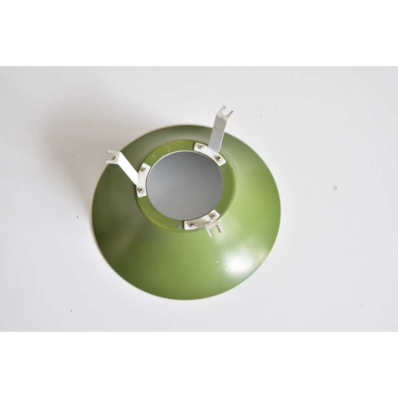 Vintage Danish green pendant lamp "Radius" by Erik Balslev for Fog & Mørup