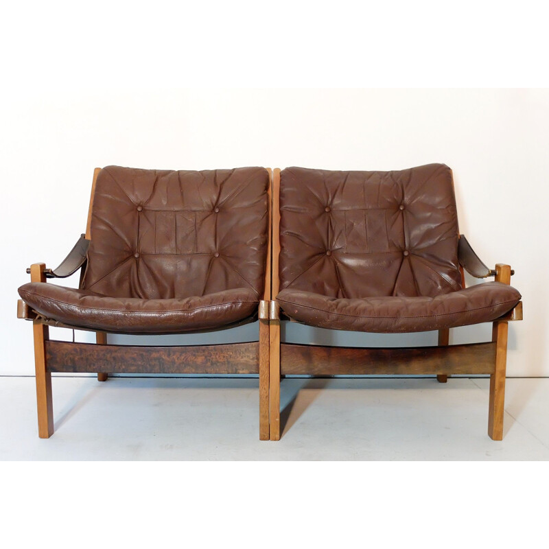 Suite de 2 fauteuils vintage scandinave "Hunter" par Torbjorn Afdal