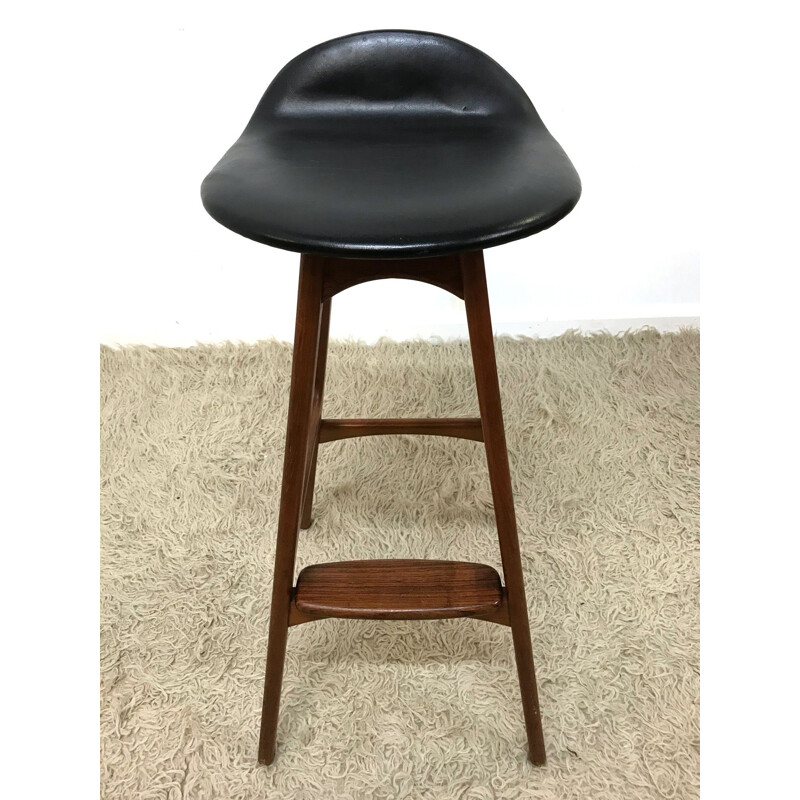 Vintage bar stool "Mad Men" by Erik Buch for OD Mobler