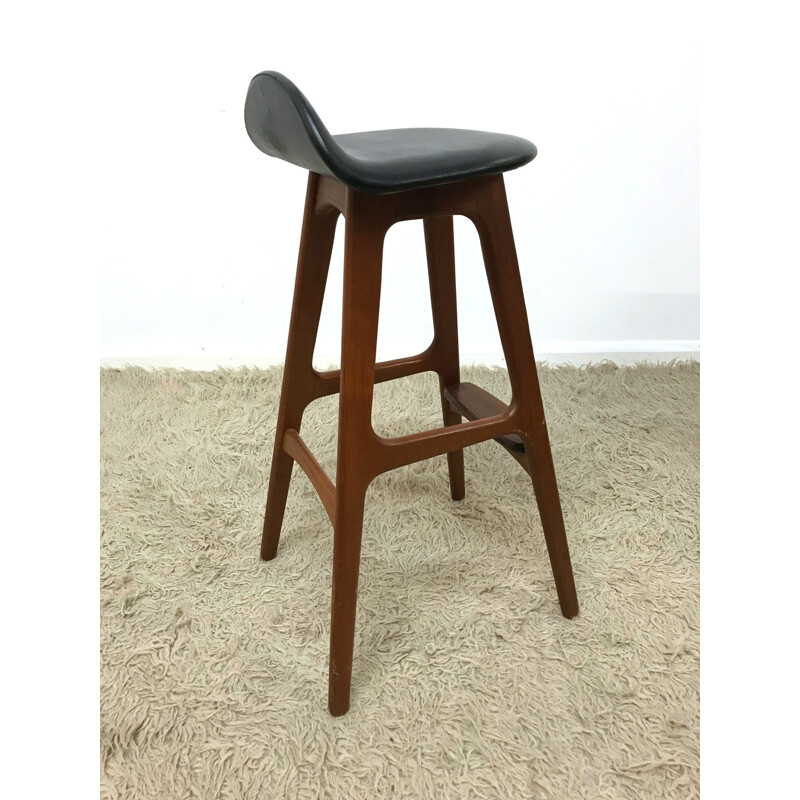 Vintage bar stool "Mad Men" by Erik Buch for OD Mobler