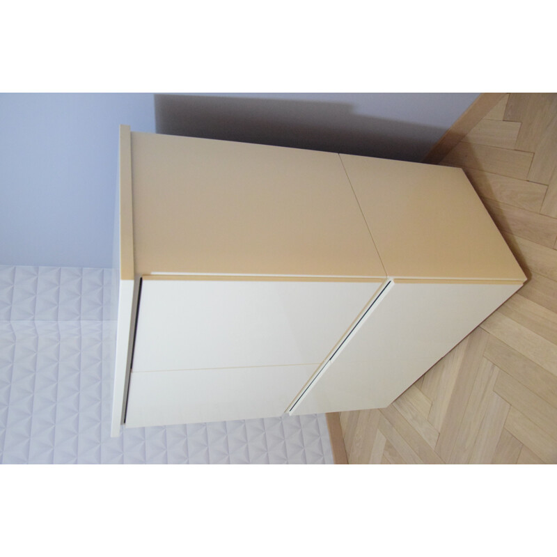 White vintage storage cabinet