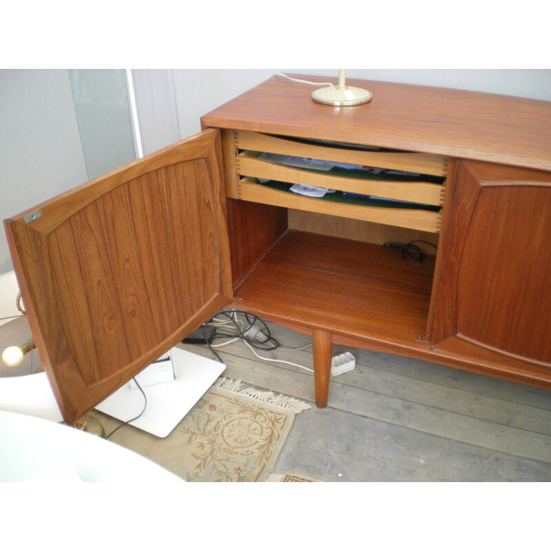 Vintage teak sideboard by Rastad and Relling to Bahus 1960