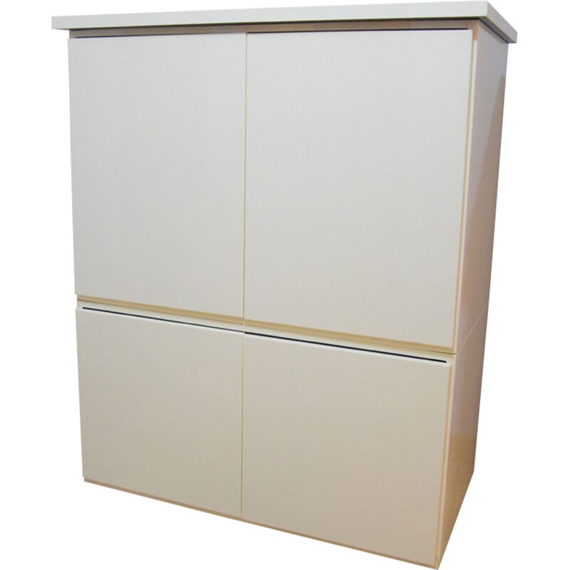White vintage storage cabinet