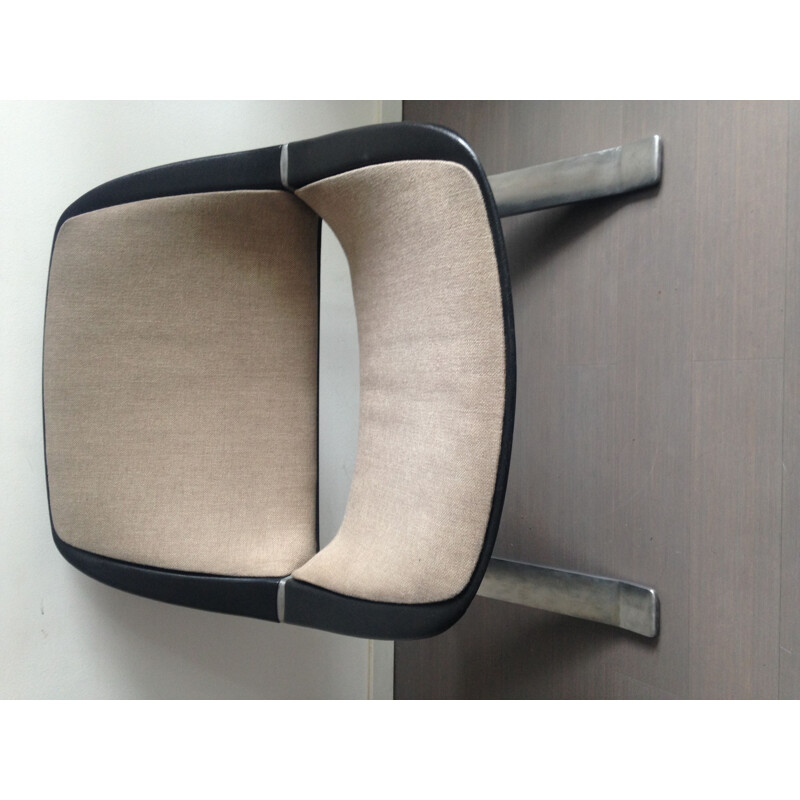 Vintage Knut Hesterberg armchair in aluminium 1970