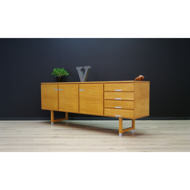 Vintage Danish sideboard in ash wood by Kai Kristiansen