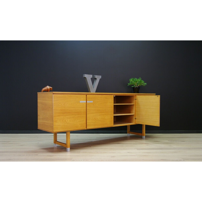 Vintage Danish sideboard in ash wood by Kai Kristiansen